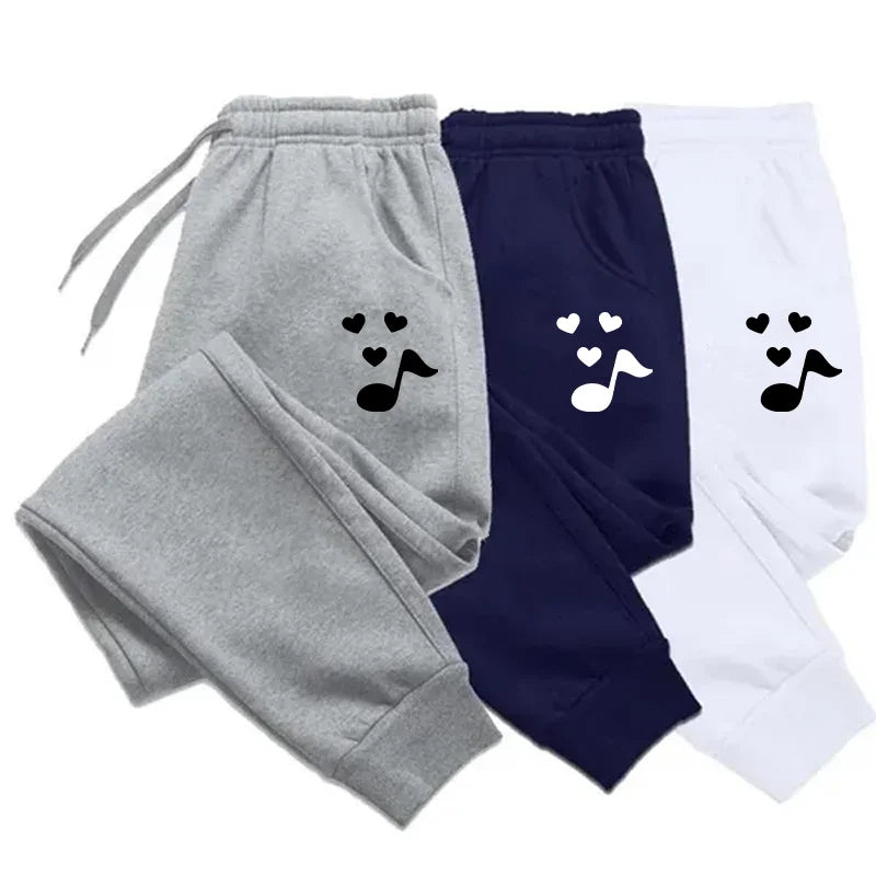Trending music notation Printed Sweatpants for Women  Long Pants Jogger Women Casual Fitness Jogging Pants Autumn Winter