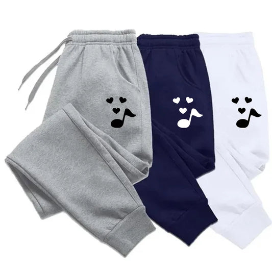 Trending music notation Printed Sweatpants for Women  Long Pants Jogger Women Casual Fitness Jogging Pants Autumn Winter