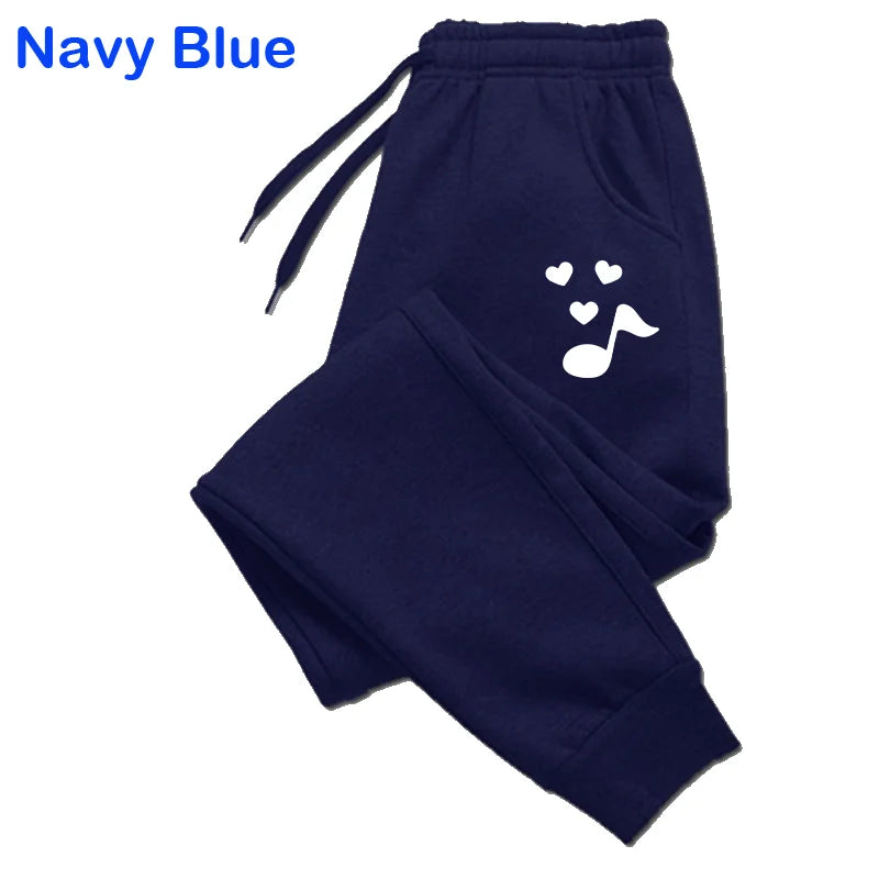 Trending music notation Printed Sweatpants for Women  Long Pants Jogger Women Casual Fitness Jogging Pants Autumn Winter