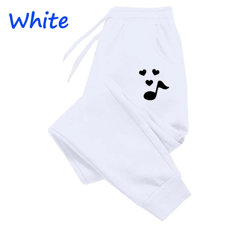 Trending music notation Printed Sweatpants for Women  Long Pants Jogger Women Casual Fitness Jogging Pants Autumn Winter