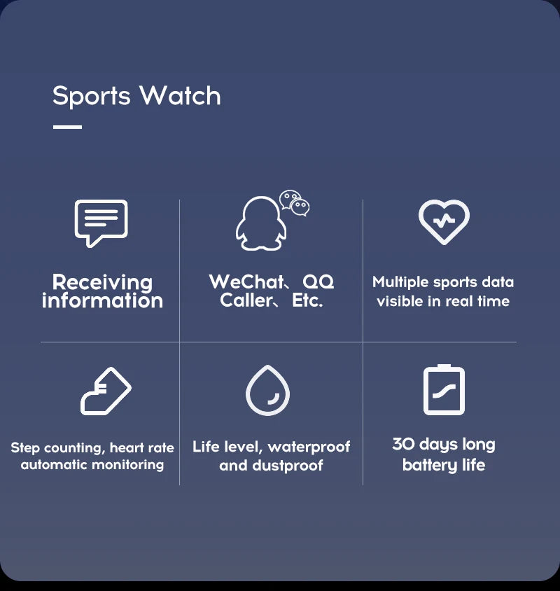 Multifunctional Smart Watch D20 Rechargeable Bluetooth Connected Phone Music Fitness Sports Bracelet Sleep Monitor Y68 Women Men