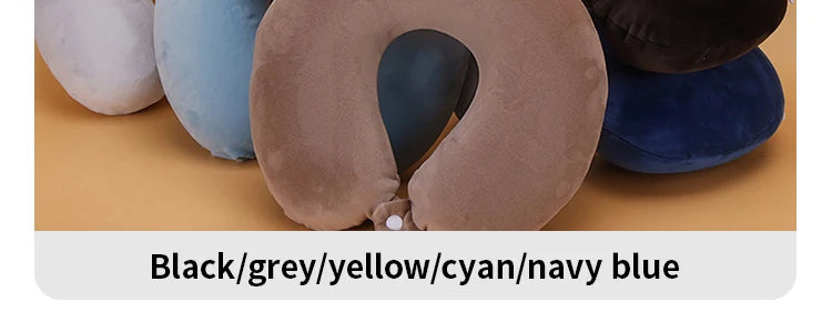U-Shaped Neck Pillow for Cervical Support Portable Travel Pillow for Sleeping and Car Rides Massage Pillow for Naps PP Cotton U-