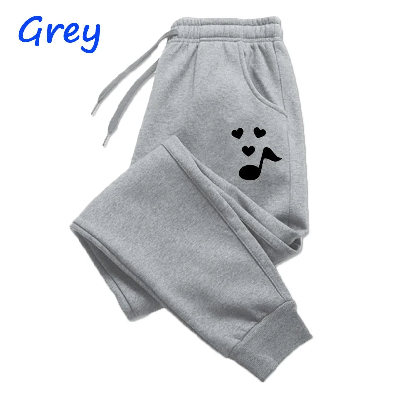 Trending music notation Printed Sweatpants for Women  Long Pants Jogger Women Casual Fitness Jogging Pants Autumn Winter