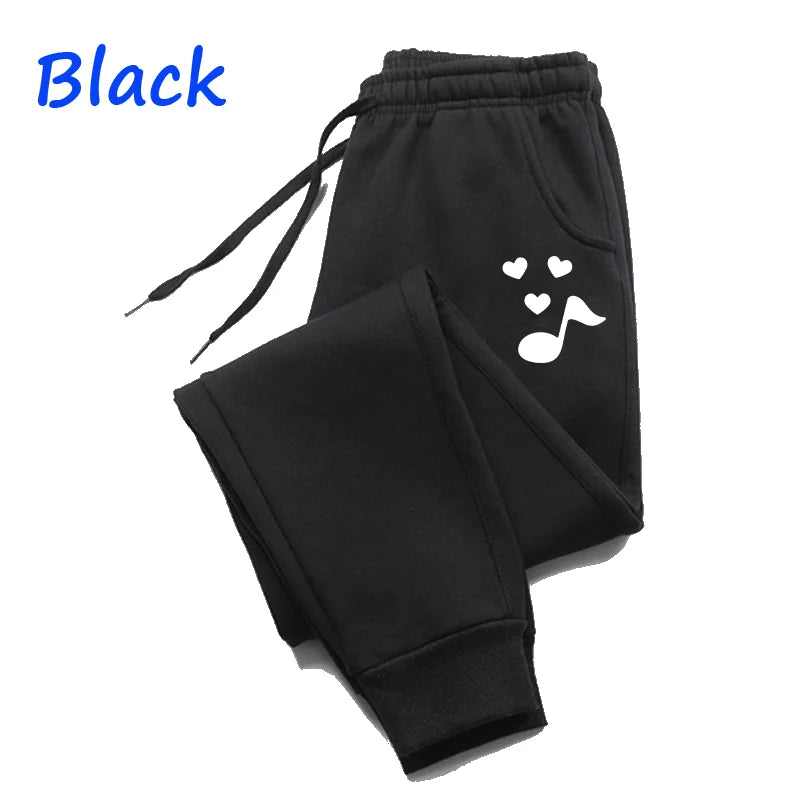 Trending music notation Printed Sweatpants for Women  Long Pants Jogger Women Casual Fitness Jogging Pants Autumn Winter